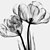 voordelige Prints-Ingelijst canvas Ingelijste set - Bloemenmotief / Botanisch PVC Illustratie Muurkunst