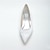 abordables Chaussures de mariée-Femme Talon Plat Appartements de mariage Mariage Soirée &amp; Evénement Satin Blanc Argenté