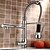 cheap Kitchen Faucets-Kitchen faucet - One Hole Chrome Pull-out / ­Pull-down Deck Mounted Contemporary Kitchen Taps / Single Handle One Hole