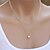 お買い得  パールネックレス-Women&#039;s Simple Double Layers Pearl Pendant Necklace