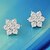 Χαμηλού Κόστους Μοδάτα Σκουλαρίκια-Γυναικεία Κουμπωτά Σκουλαρίκια κοσμήματα πολυτελείας Ασήμι Στερλίνας Προσομειωμένο διαμάντι Νιφάδα χιονιού Κοσμήματα Για