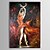 voordelige Schilderijen van mensen-Hang-geschilderd olieverfschilderij Handgeschilderde - Mensen Hedendaags Inclusief Inner Frame / Uitgerekt canvas