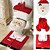 levne Event &amp; Party Supplies-Christmas Home Decoration Santa Claus Toilet Lid Cover with Mat And Water Tank Cover