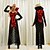 Χαμηλού Κόστους Halloween Ανδρικές &amp; Γυναικείες Στολές-Στολές Ηρώων Vampires Γιορτές/Διακοπές Κοστούμια Halloween Patchwork Φόρεμα Halloween Γυναικεία