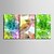 baratos Impressões de Pinturas-Botânico 3 Painéis Vertical Estampado Decoração de Parede Decoração para casa
