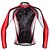 cheap Men&#039;s Clothing Sets-SANTIC Men&#039;s Long Sleeve Cycling Jersey with Tights - Red black Bike Jersey Clothing Suit Breathable Winter Sports Polyester Curve Mountain Bike MTB Road Bike Cycling Clothing Apparel / Advanced
