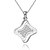 abordables Collares-Mujer Gargantillas Collares con colgantes Colgantes Plata de ley Zirconio Zirconia Cúbica Gema Blanco JoyasBoda Fiesta Diario Casual