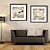 ieftine Rame-Abstract Pânză Înrămată / Set Înrămat Wall Art,PVC Negru Rogojină Inclusă cu Frame Wall Art