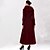 abordables Manteaux &amp; Trenchs Femme-ceinture double sein longue couleur solide manteau de laine des femmes