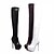 abordables Botas de mujer-Mujer Zapatos Primavera Invierno Tacón Stiletto Sobre la Rodilla Con Combinación Para Vestido Fiesta y Noche Negro Blanco Marrón