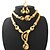 economico Vip Deal-partita costume di gioielli regalo delle donne set 18k oro placcato di cristallo regalo collana per le donne di alta qualità