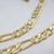 preiswerte Halsketten-Damen Ketten Figaro Kette damas Modisch 18 karat vergoldet Kupfer Golden Modische Halsketten Schmuck Für Hochzeit Party Alltag Normal