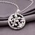 abordables Collier-Femme Collier court / Ras-du-cou Pendentif de collier Pendentif Pierres synthétiques Argent sterling Zircon Argent Collier court /