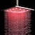 economico Soffioni doccia LED-Moderno Doccia a pioggia Spazzolato caratteristica - Con LED / Effetto pioggia, Soffione doccia