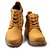 Недорогие Мужские ботинки-Муж. Кожа Осень / Зима Удобная обувь Ботинки Ботинки Коричневый / Желтый