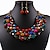 abordables Conjuntos de joyas-Mujer Multicolor Conjunto de joyas - Incluir Morado / Arco iris Para Fiesta