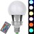 billige Lyspærer-YWXLIGHT® 1pc 7 W Smart LED-lampe 250-300 lm E26 / E27 A19 1 LED perler Høyeffekts-LED Fjernstyrt Dekorativ Fargegradering RGB 85-265 V / RoHs
