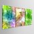baratos Impressões de Pinturas-Botânico 3 Painéis Vertical Estampado Decoração de Parede Decoração para casa