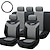 Недорогие Чехлы на автокресла-Тироль универсальный сиденье автомобиля включает 10 частей / набор серый переднюю заднюю крышку для кроссоверов SUV седанов