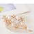 cheap Brooches-Women&#039;s Brooches Flower Ladies Fashion Imitation Pearl Brooch Jewelry Gold For Daily