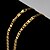 tanie Biżuteria religijna-Męskie Łańcuszki na szyję Łańcuch bahta damska Dubai Miedź Pozłacany Żółte złoto Złoty 55 cm Naszyjniki Biżuteria Na Prezenty bożonarodzeniowe Impreza / Wypełniony złotem 18K