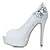 cheap Wedding Shoes-Women&#039;s Shoes Spring Summer Fall Stiletto Heel Platform Rhinestone for Wedding Party &amp; Evening Black Ivory White Pink