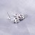 cheap Earrings-Women&#039;s Stud Earrings Round Cut Two Stone Ladies Fashion Bridal Blinging everyday Sterling Silver Imitation Diamond Earrings Jewelry Screen Color For Wedding Daily Masquerade Engagement Party Prom