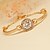 abordables Bracelet-Women&#039;s Gorgeous Gold Plated Crystal Sun Design Bracelet