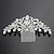 cheap Headpieces-Crystal / Cubic Zirconia / Fabric Tiaras / Hair Combs / Flowers with 1 Wedding / Special Occasion / Party / Evening Headpiece / Alloy