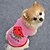 abordables Ropa para perro-Gato Perro Camiseta Fruta Letra y Número Cosplay Ropa para Perro Azul Rosa Disfraz Algodón XS S M L