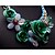 billiga Modehalsband-evighet kvinnors vacker blomma pärla halsband