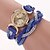 cheap Bracelet Watches-Women&#039;s Bracelet Watch Quartz Casual Watch PU Band Analog Sparkle Bohemian Fashion Black / Blue / Red - Blue Pink Light Blue One Year Battery Life / SODA AG4