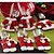 voordelige Kerstdecoraties-6 stks / set kerst santa zilverwerk houders zakken diner decor