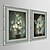 ieftine Rame-Floral/Botanic / Natură Statică Pânză Înrămată / Set Înrămat Wall Art,PVC Albastru Închis Fără Rogojină cu Frame Wall Art