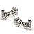 tanie Modne kolczyki-Damskie Kolczyki na sztyft luksusowa biżuteria Srebro standardowe Imitacja diamentu Bowknot Shape Biżuteria Na