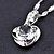 cheap Necklaces-Women&#039;s Pendant Necklace Pendant Solitaire Round Cut Simulated Ladies Party Work Casual Sterling Silver Alloy White Purple Necklace Jewelry For Wedding Daily Masquerade Engagement Party Prom Promise