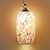 baratos Luzes pendentes-mosaico roxo pingente de vidro
