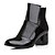 cheap Women&#039;s Boots-Women&#039;s Office &amp; Career Dress Winter Chunky Heel Leatherette Black White