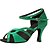 cheap Dance Shoes-Women&#039;s Latin Shoes Paillette / Leatherette Sandal Sequin / Buckle Stiletto Heel Non Customizable Dance Shoes Green