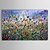 abordables Peintures fleurs/botaniques-toile peinte à la main floral 1211-fl0016 peinture à l&#039;huile