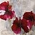 cheap Oil Paintings-Oil Painting Decoration Abstract Flowers Hand Painted Canvas with Stretched Framed - Set of 2