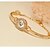 abordables Bracelet-Women&#039;s Gorgeous Gold Plated Crystal Sun Design Bracelet
