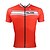 cheap Women&#039;s Cycling Clothing-ILPALADINO Men&#039;s Short Sleeve Cycling Jersey Red Bike Jersey Top Breathable Quick Dry Ultraviolet Resistant Sports 100% Polyester Mountain Bike MTB Road Bike Cycling Clothing Apparel