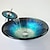 billige Fritstående håndvaske-Badeværelse Håndvask / Badeværelse Vandhane / Badeværelse Monteringsring Moderne - Hærdet Glas Rund Vessel Sink