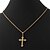 cheap Necklaces-U7®Vintage Crucifix Cro Necklace  2 Colors Platinum /18K Real Gold Plated Pendant for Women Girls