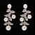 ieftine Cercei-Pentru femei Transparent Perle Cercei Picătură cercei Bijuterii Argintiu Pentru 1 buc
