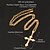 cheap Necklaces-U7®Vintage Crucifix Cro Necklace  2 Colors Platinum /18K Real Gold Plated Pendant for Women Girls