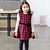 cheap Dresses-Girls&#039; Long Sleeve Houndstooth 3D Printed Graphic Dresses Dress Spring Fall Winter