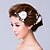 Χαμηλού Κόστους Κεφαλό Γάμου-Απομίμηση Μαργαριτάρι Ύφασμα Headpiece-Γάμος Ειδική Περίσταση Λουλούδια Καρφίτσα Μαλλιών