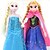 economico Costumi a tema film e TV-sparkle elsa principessa e anna vocale bambola OLAF pupazzo di neve (2pcs 14 &quot;)